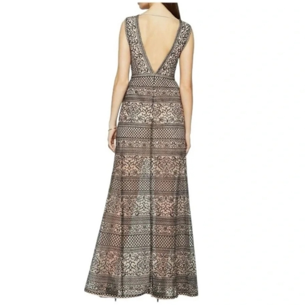 BCBGMaxAzria Aurora Embroidered Trumpet Gown. Sz 6. - Picture 2 of 8